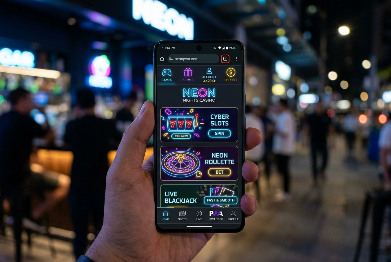 Interfejs mobilny kasyna w technologii PWA
